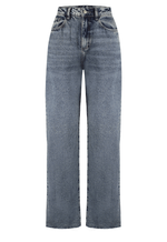 Calça Wide Leg Essentials Dirty Wash Escuro
