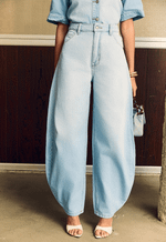 Calça Balloon Botões Ivy Claro