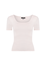 Blusa Decote Quadrado Amore Rosa Suave