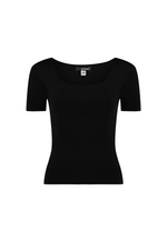 Blusa Decote Quadrado Amore Preta