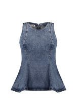 Blusa Peplum Serena Dirty Wash