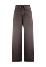 Calça Baggy Overlap Marrom Estonado