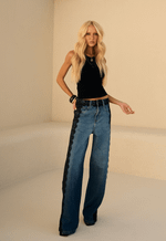 Calça Baggy Bastille Fleur Média