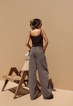 Calça Baggy Overlap Brown Stripes