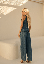 Calça Balloon Serena Dirty Wash