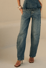 Calça Balloon Serena Dirty Wash