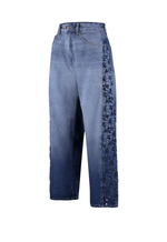 Calça Balloon Bordado Capri Médio