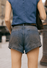 Short Mini Sorrento Dirty Wash Blue