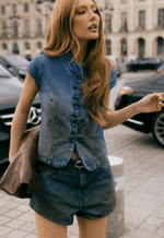 Short Mini Sorrento Dirty Wash Blue