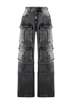 Calça Cargo Utility Black Vintage
