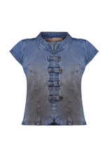 Colete Napoleão Sorrento Dirty Wash Blue