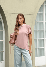 Blusa Drape Rosê