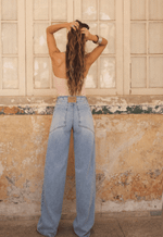 Calça Baggy Pocket Claro Marmorizado