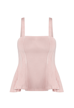 Top Peplum Botanic Peach Blush