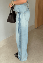 Calça Baggy Line Up Claro Vintage