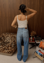 Calça Wide Leg Twist Claro