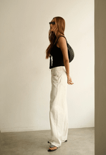 Calça Baggy Cross Line Off White