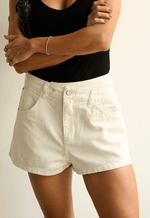 Short Baggy Cross Line Off White