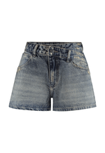 Short Baggy Cross Line Dirty Wash Destroyed