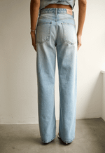 Calça Wide Leg Pier Claro Marmorizado