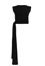 Blusa Assimétrica Fluid Preta