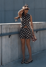 Short Baggy Bastille City Dots Poá Marrom