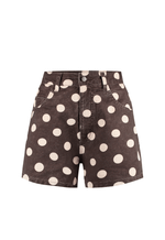 Short Baggy Bastille City Dots Poá Marrom