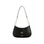 Bolsa Guess Carrie Top Zip Shoulder Bag Preto - VG989618