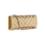Bolsa Guess Elsie Clutch Dourado - SP965071