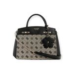 Bolsa Guess Melinda Logo Tri Comp Satchel Preto - JP990206