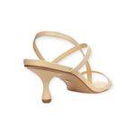 Sandália Carrano Salto Drop Couro Canary Amarelo - 799009