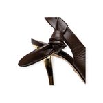 Scarpin Slingback Carrano Lace Salto Fino Trap Heel Dark Brown - 873001