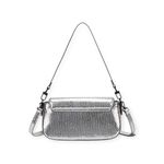 Bolsa Santa Lolla Transversal Alça Dupla Prata-M  01929017
