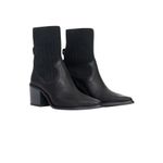 Bota Lança Perfume Salto Bloco Knit Preto - 537BO001049