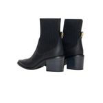 Bota Lança Perfume Salto Bloco Knit Preto - 537BO001049