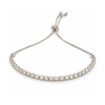 Pulseira meia riviera diamante incolor 2pt