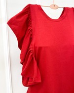 Blusa Babados Vermelho