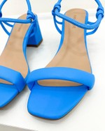 Sandália Salto Bloco Bia Azul