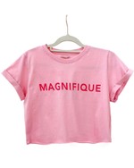 T-Shirt Cropped Magnifique Rosa