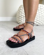 Sandália Flatform Jaipur Preto