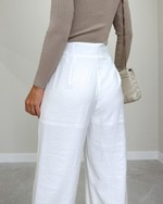Calça Pantalona Malibu Off-White