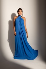 Vestido Longo Paola Azul