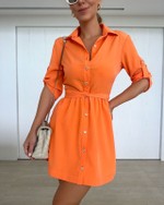 Camisa Vestido Serena Laranja