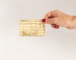 Porta Cartão Dourado