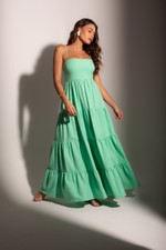 Vestido Longo Madison Verde Claro