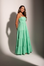 Vestido Longo Madison Verde Claro