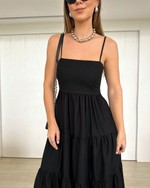 Vestido Longo Madison Preto