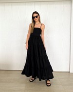 Vestido Longo Madison Preto