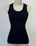 Blusa Regata Canelada Basic Preto