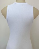 Blusa Regata Canelada Basic Branco